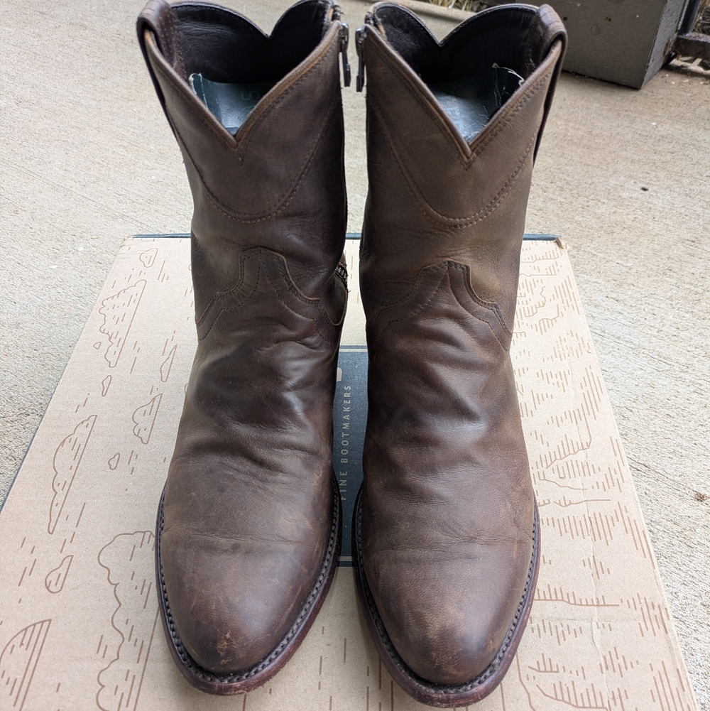 Tecovas The Dean Brown Cafe Goat Zip Up Goats - Picture 3 of 9